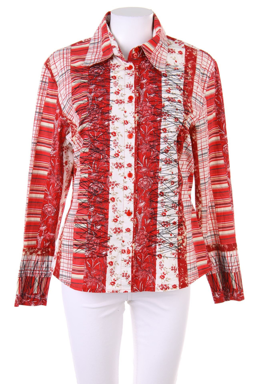 Street One - Hemd-Bluse mit Muster - D 42