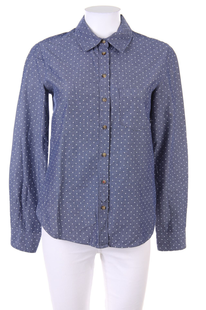 H&M LOGG - Bluse mit Pünktchen mit Elbow Patches - D 36