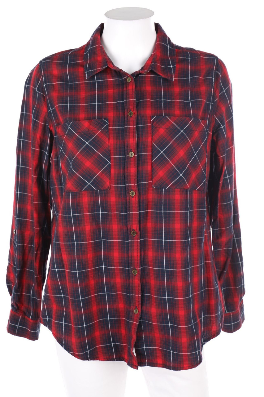 CAMAÏEU - Hemd-Bluse mit Karo-Muster - L