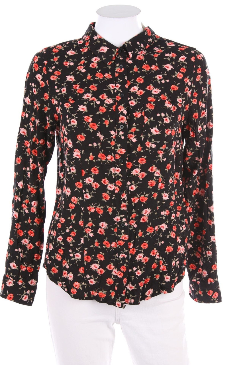 TALLY WEiJL - Hemd-Bluse mit Blumen-Print - L