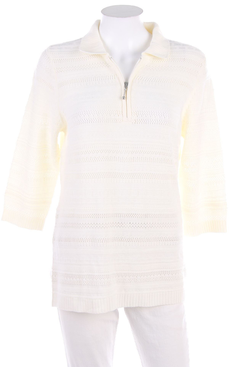 COLLECTION L. - Strick-Pullover mit Muster - D 40