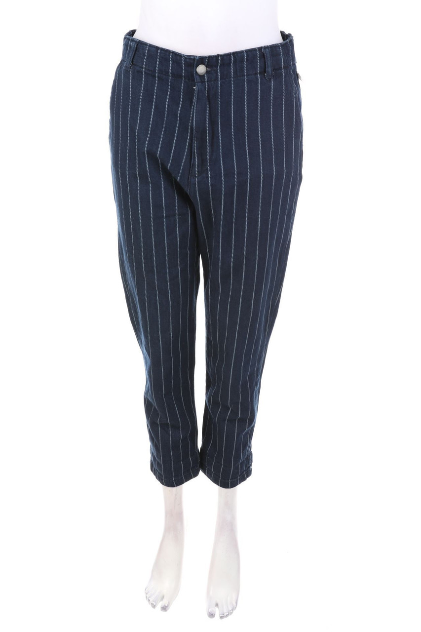 ZARA TRF - Boyfriend-Jeans mit Streifen - D 32