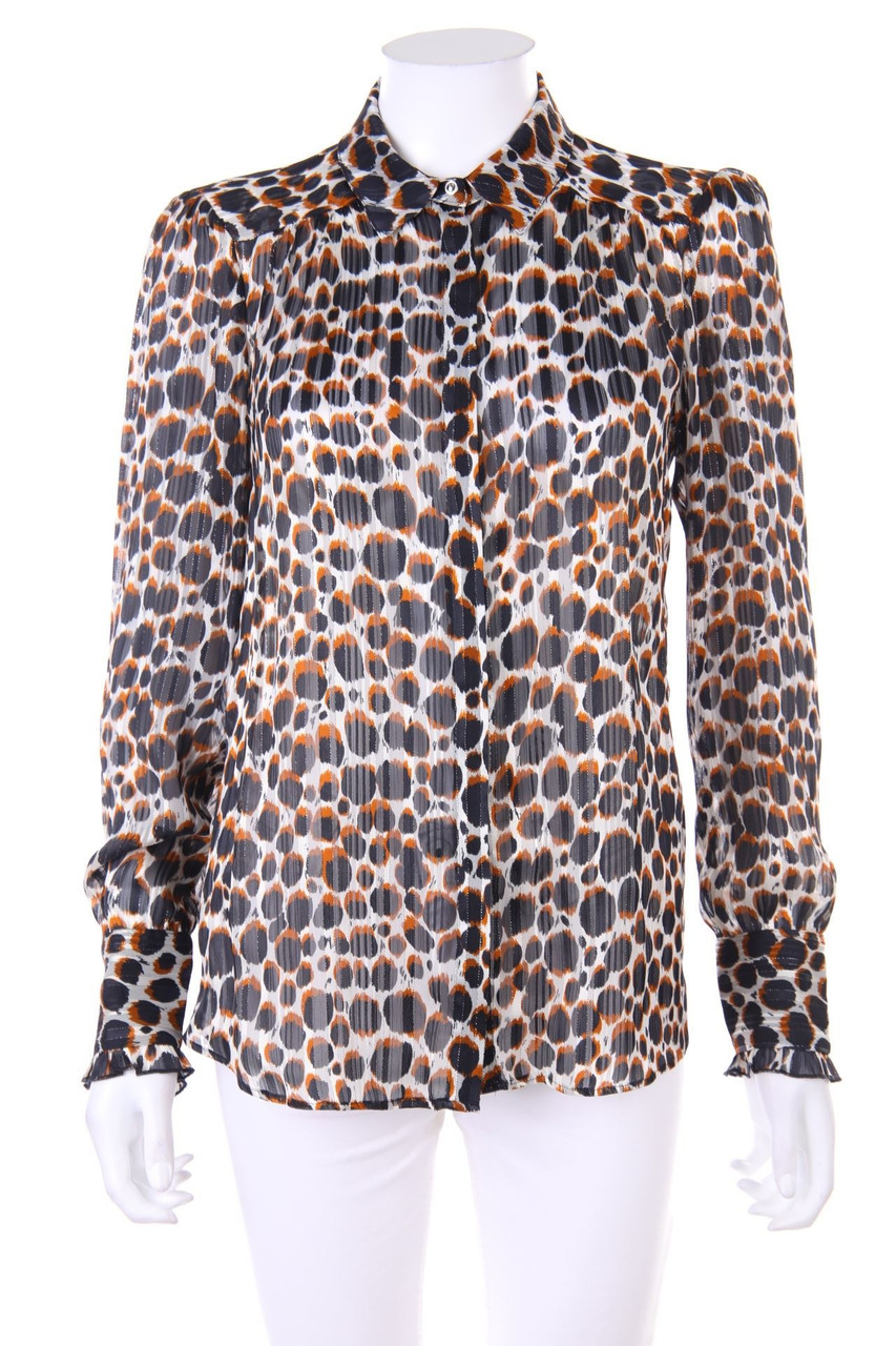 CAROLL - Hemd-Bluse mit Metallic-Effekt - D 36