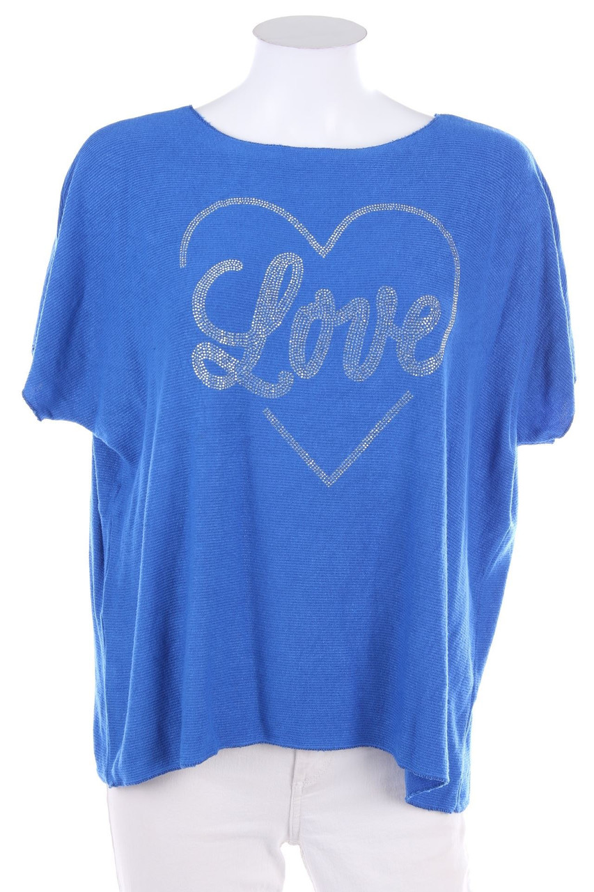 Carnaby - Batwing-Shirt mit Strass-Steinen - S