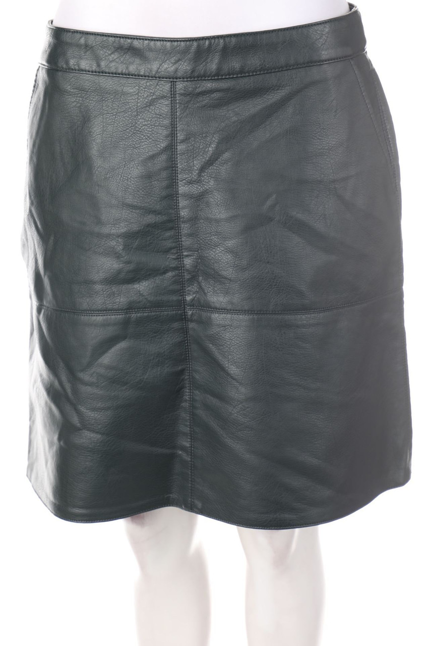 Ohne Label - Faux Leather-Mini-Rock - L