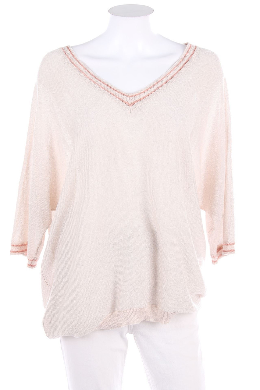 zebra - Batwing-Pullover mit Glitzer - S