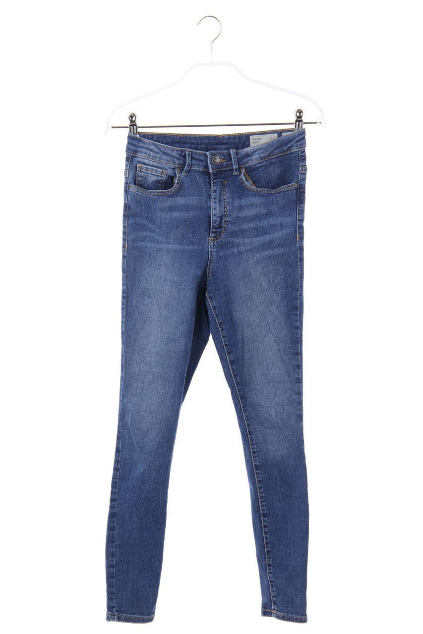 VERO MODA - High Waist-Used Look Skinny-Jeans - S