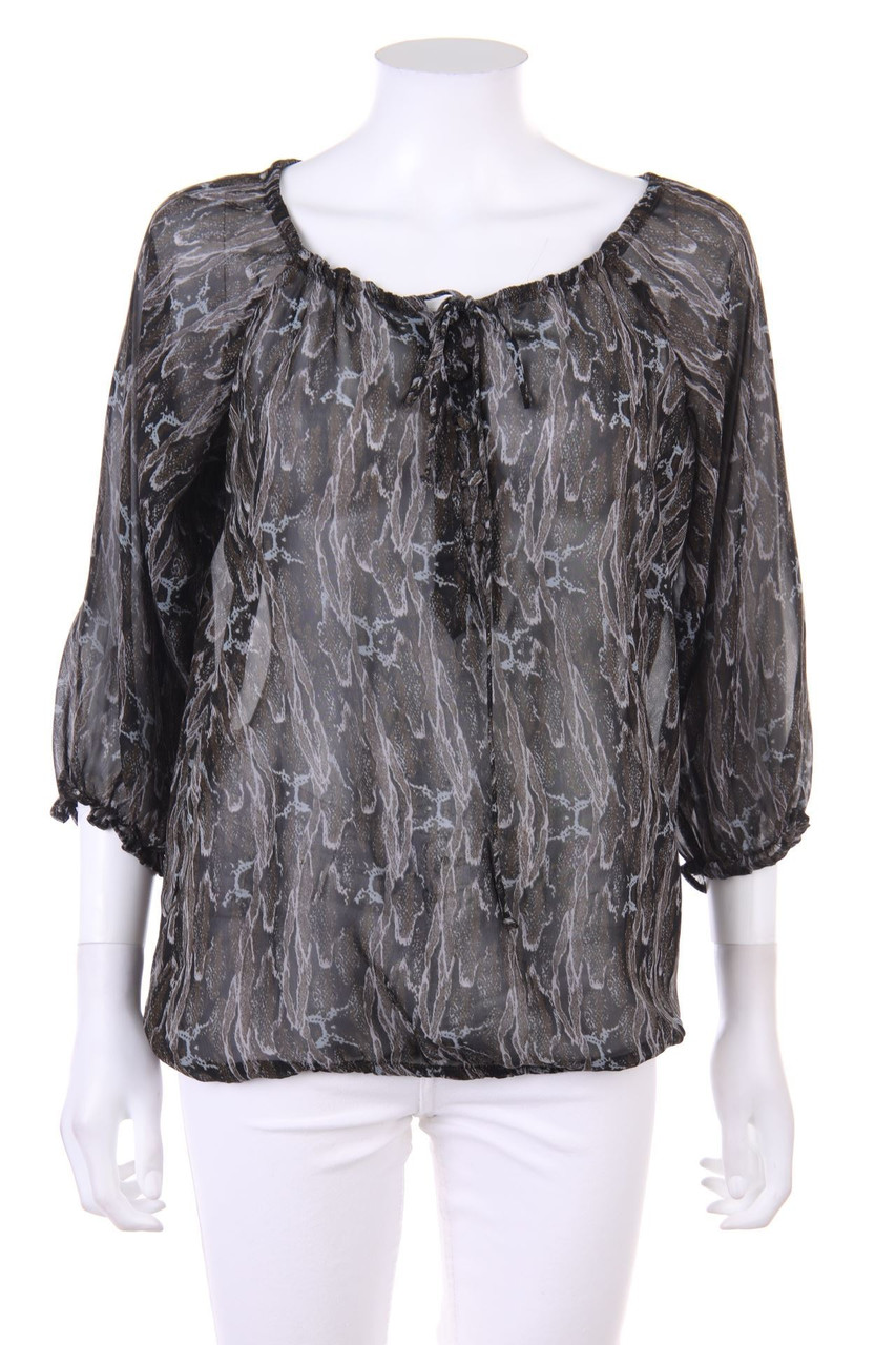 AMISU - Bluse mit Puffärmeln - S