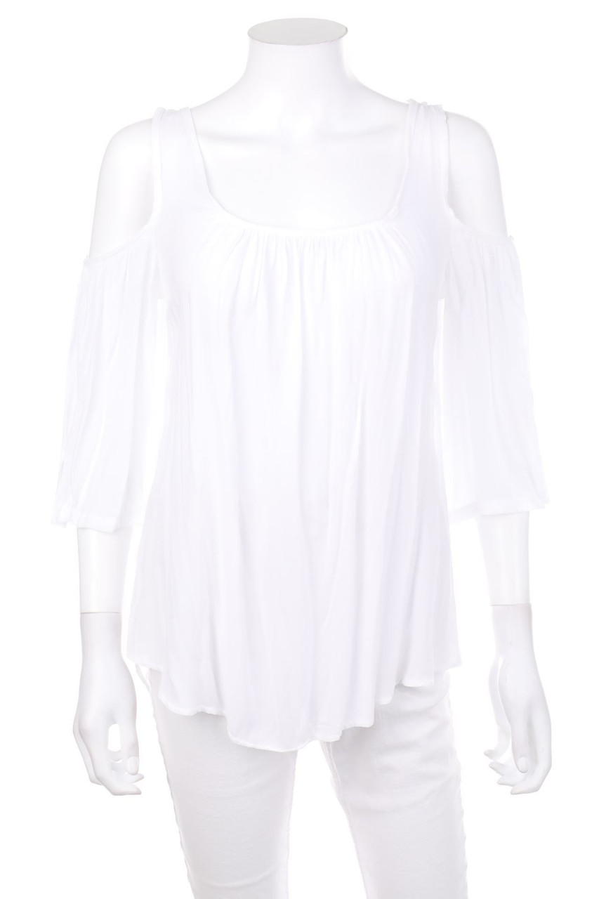 NUNA LIE - Cold-Shoulder-Kurzarm-Bluse - M