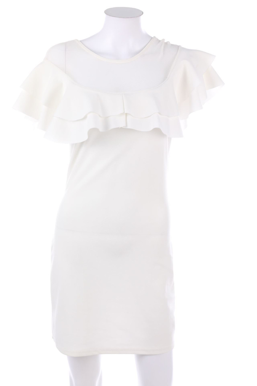 Ohne Label - Minikleid mit Volants - S