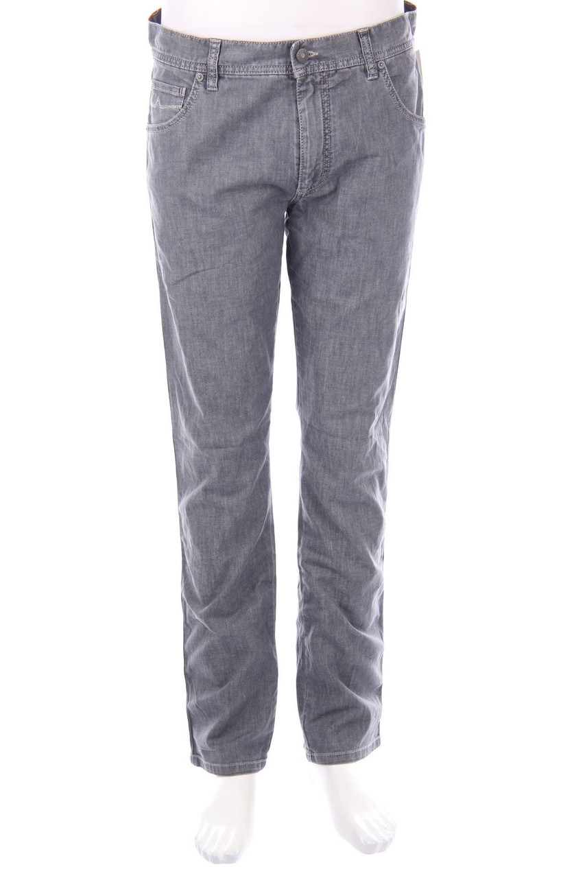 ALBERTO - Straight Cut Jeans mit Logo-Patch - W34