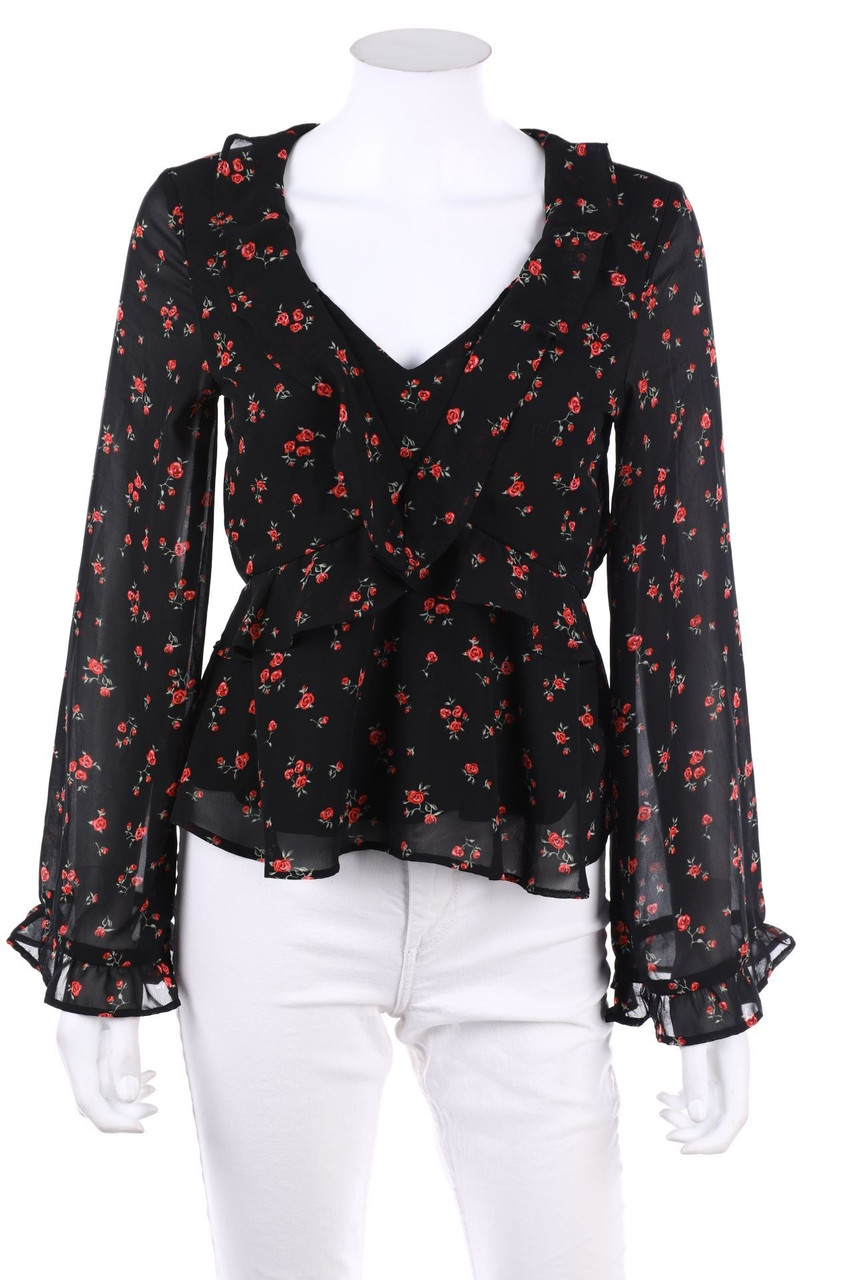H&M DIVIDED - Bluse mit Blumen-Print - D 32
