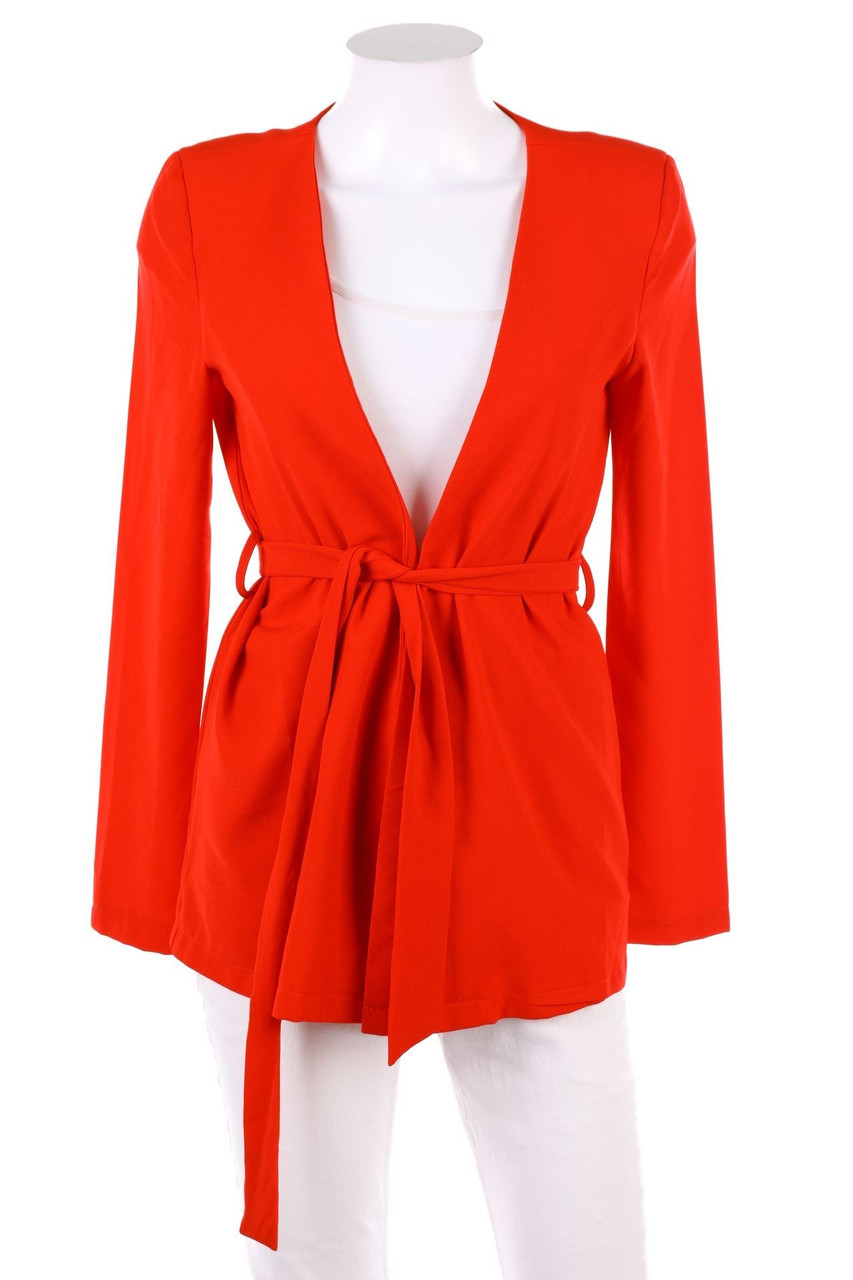 AMISU - Blazer-Jacke mit Gürtel - D 34