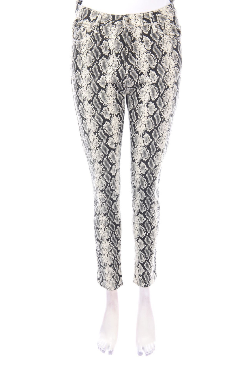 PRONTO MODA - Slim Jeans mit Animal-Print - D 38