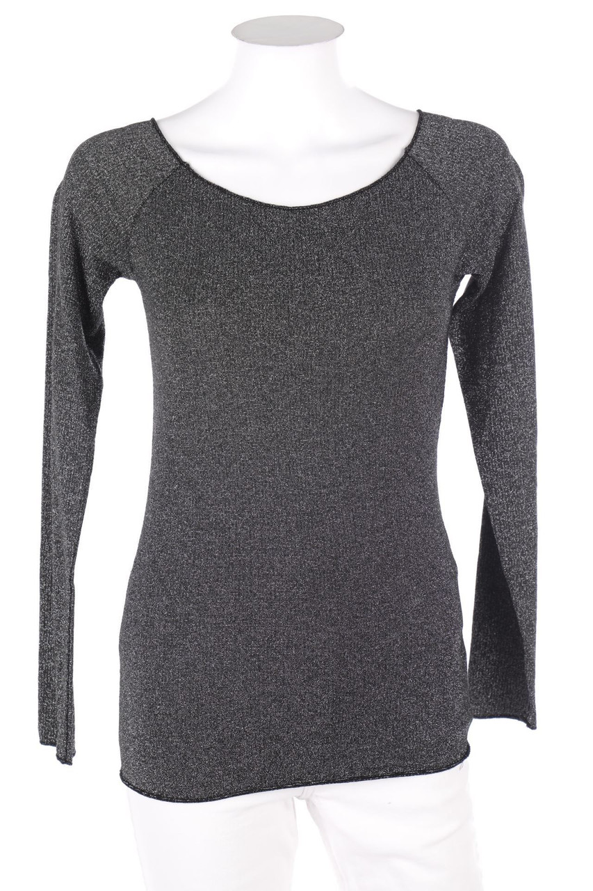 Ohne Label - Glitzer-Longsleeve-Shirt - XS