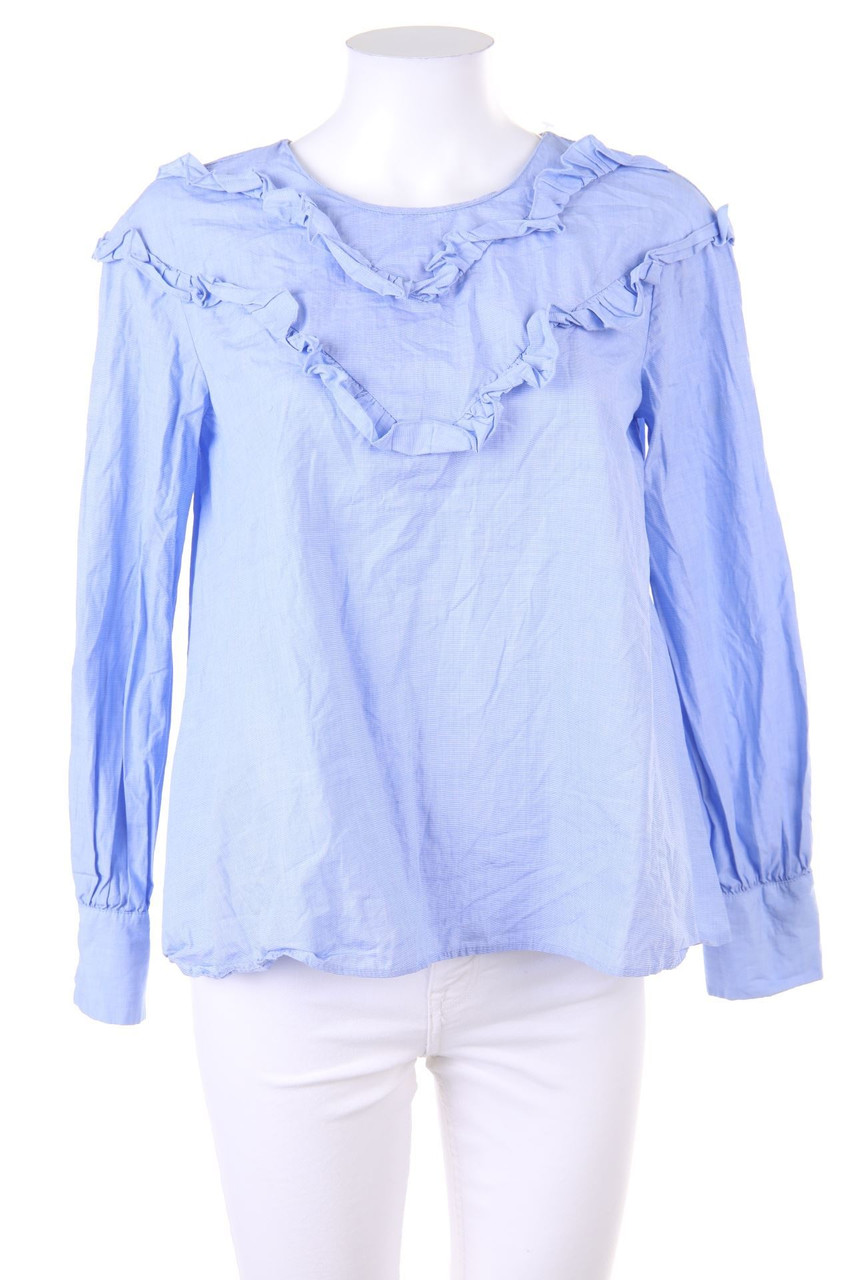 ZARA - Bluse mit Rüschen - L