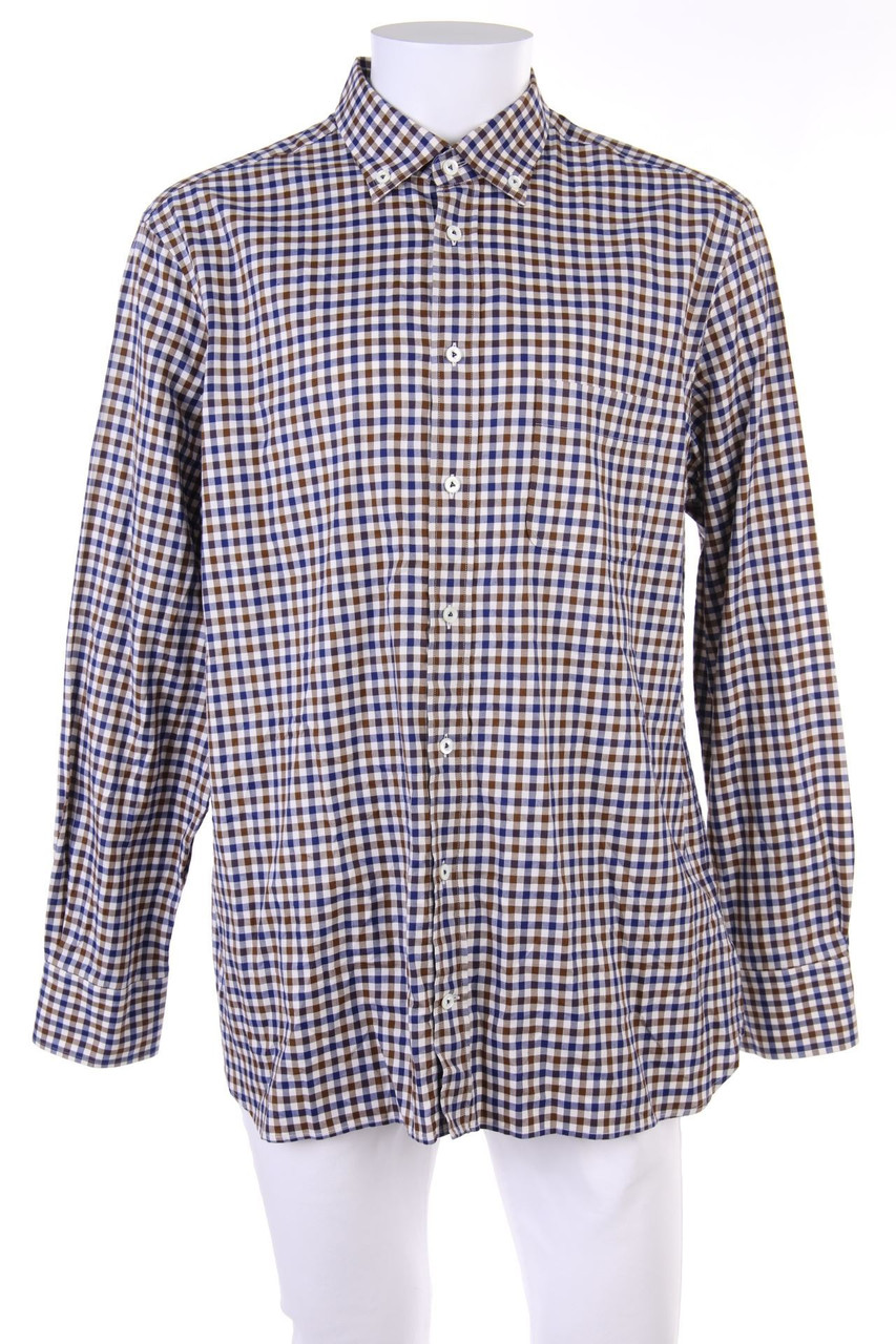 van Laack ROYAL - kariertes Button-down-Hemd - XL
