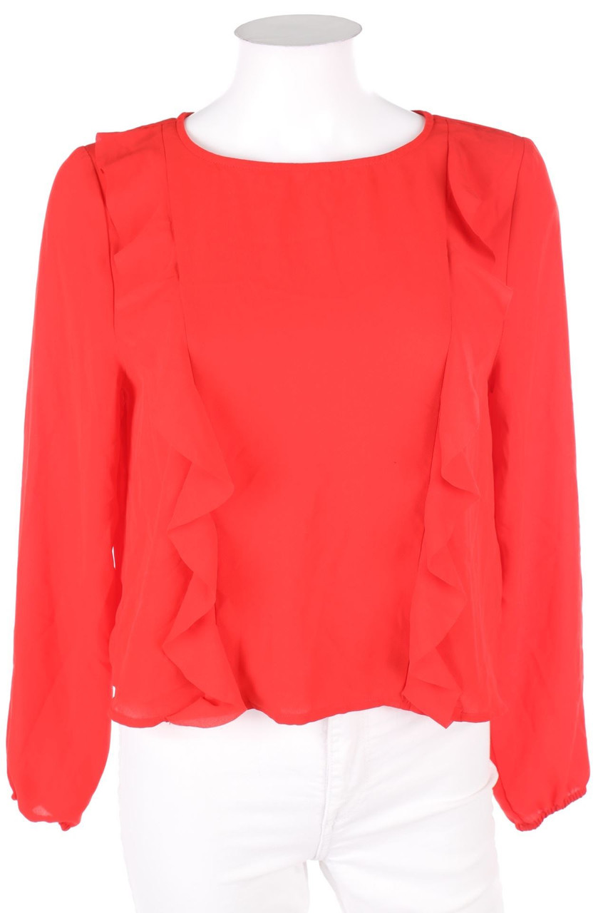 H&M DIVIDED - Volant-Bluse mit langem Ärmel - D 38