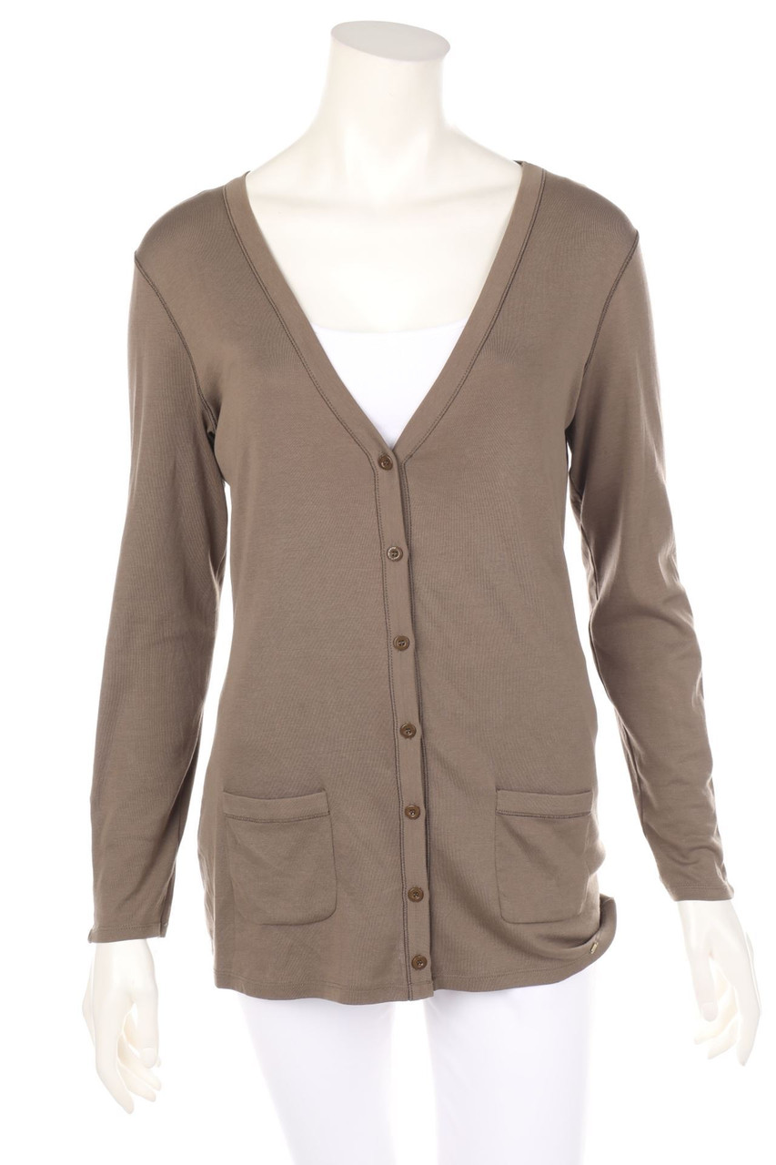 MARC CAIN - Cardigan mit Logo-Knöpfen - M