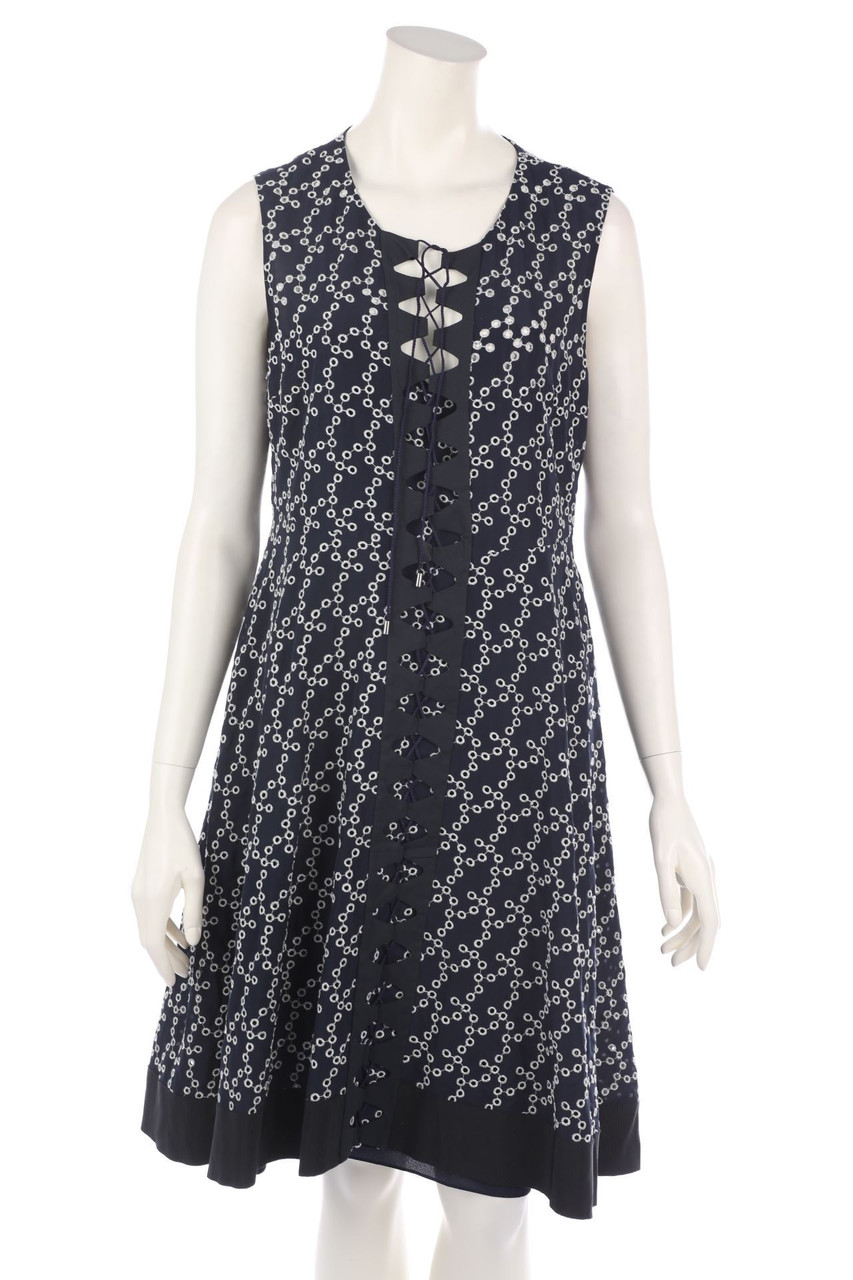 DOROTHEE SCHUMACHER - Kleid aus Lochspitze mit Schnürung - D 42