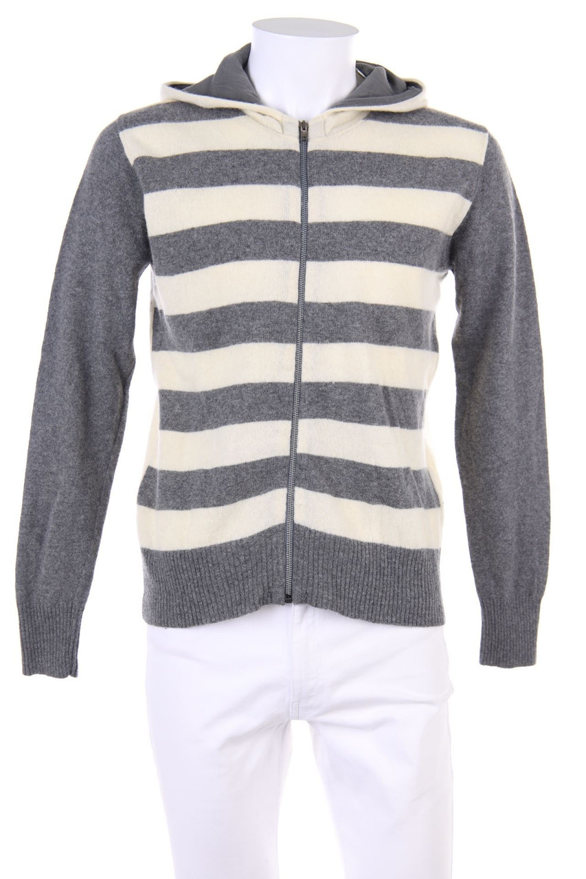 YES OR NO - Jacke aus Woll-Mix mit Streifen - S