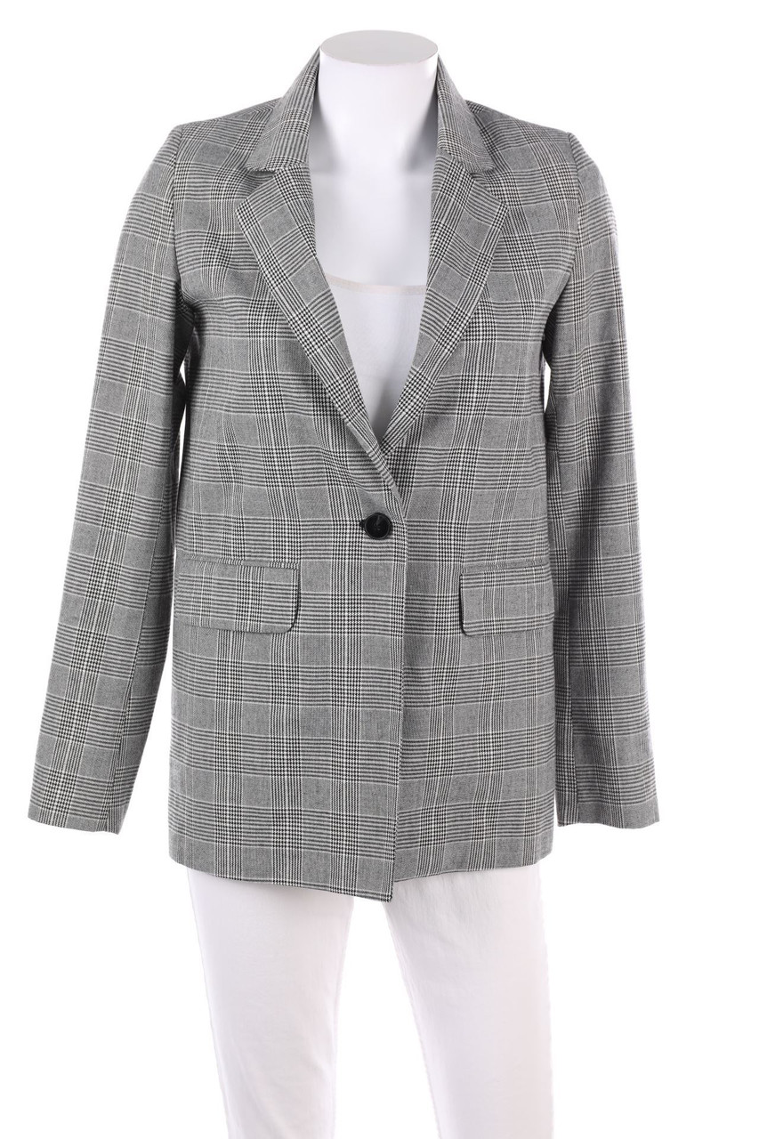 PULL&BEAR - Karo-Blazer mit Reverskragen - XS