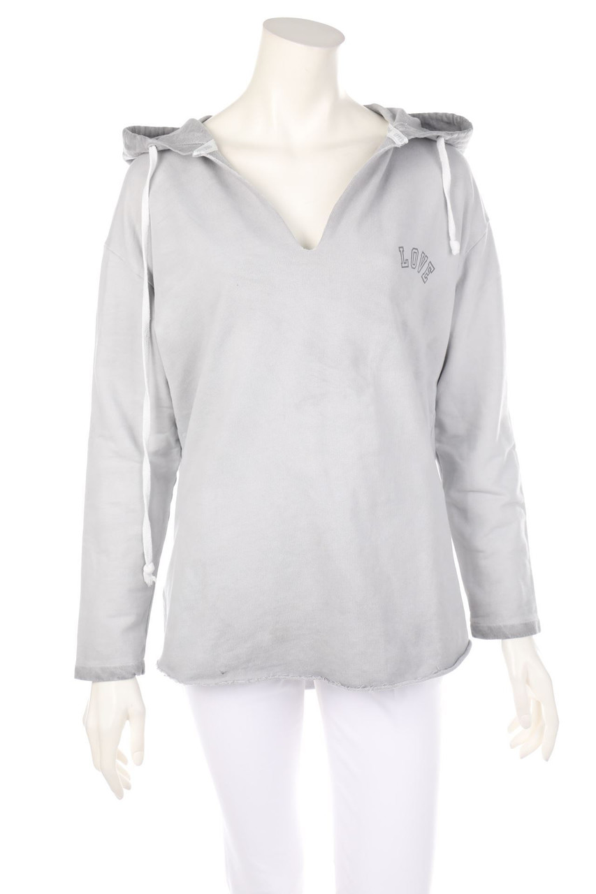 MRS & HUGS - Kapuzen-Pullover mit Pailletten - L