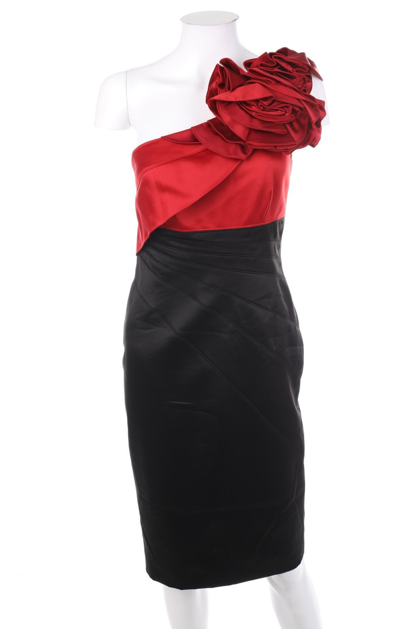 KAREN MILLEN - Two Tone-Abendkleid mit Applikationen - D 36