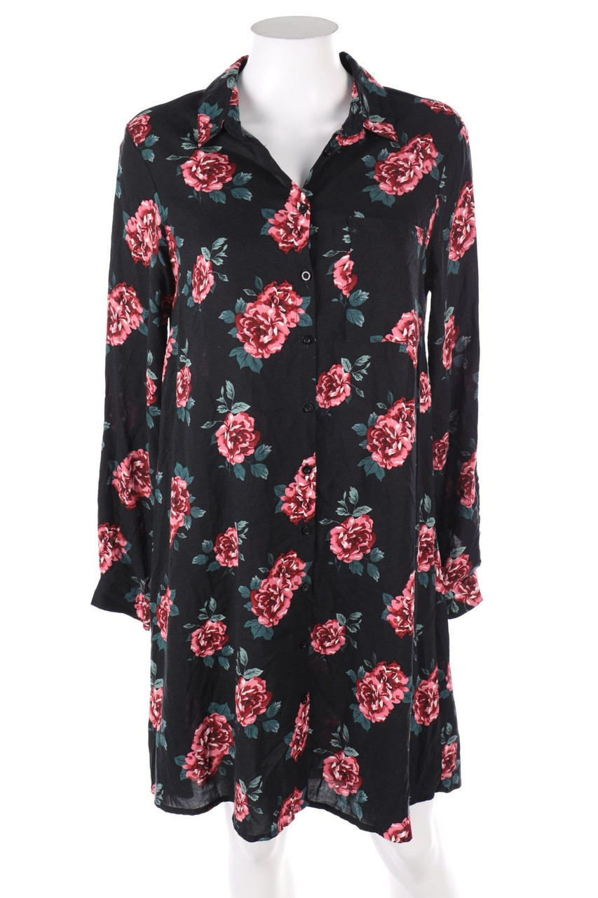 Janina - Blusenkleid mit Blumen-Print - D 36