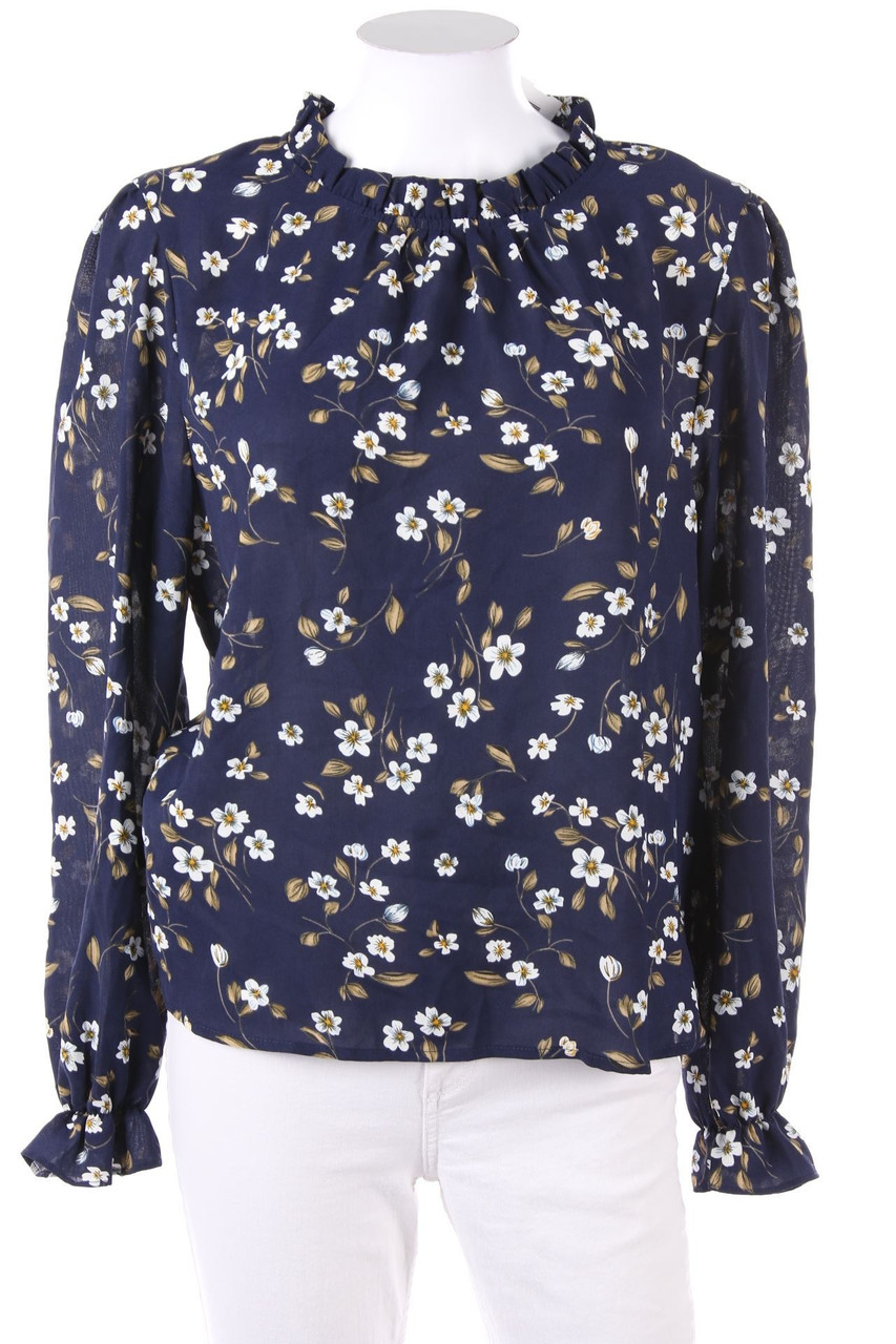 SHEIN - Bluse mit Blumen-Print - L