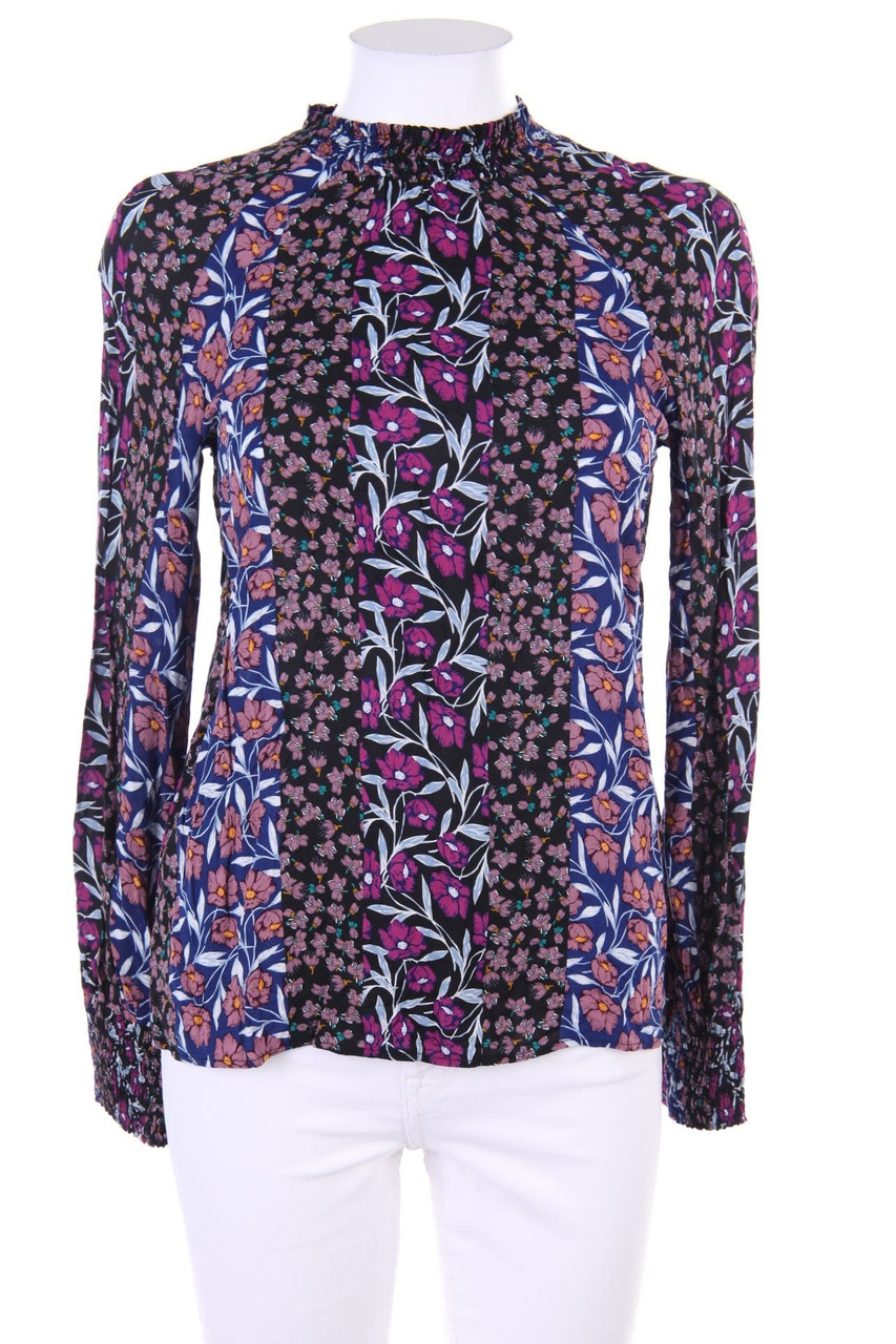 Ohne Label - Bluse mit Smok-Details - D 36