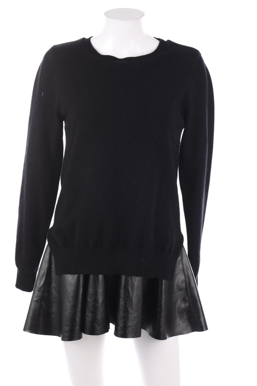 YES OR NO - Minikleid im Layer Look mit Kunstleder-Details - M