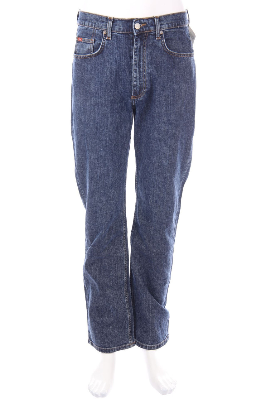 Lee Cooper - Used Look Straight Cut Jeans mit Logo-Patch - W33