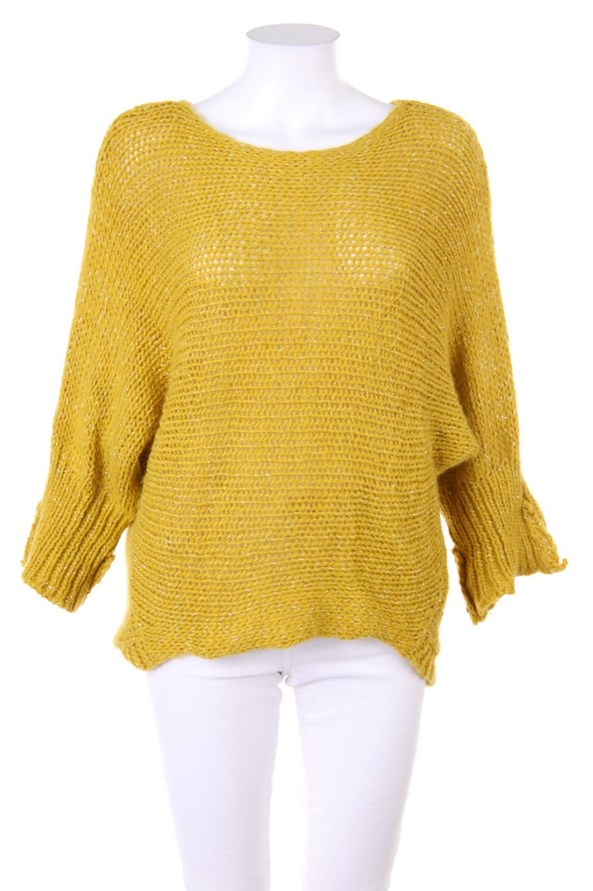 Hailys - Oversize-Batwing-Pullover mit Glitzer - S