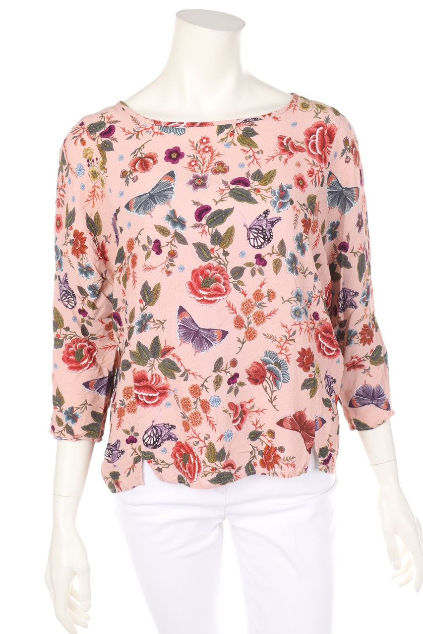 ouí - Print-Bluse mit 3/4-Ärmel - D 38