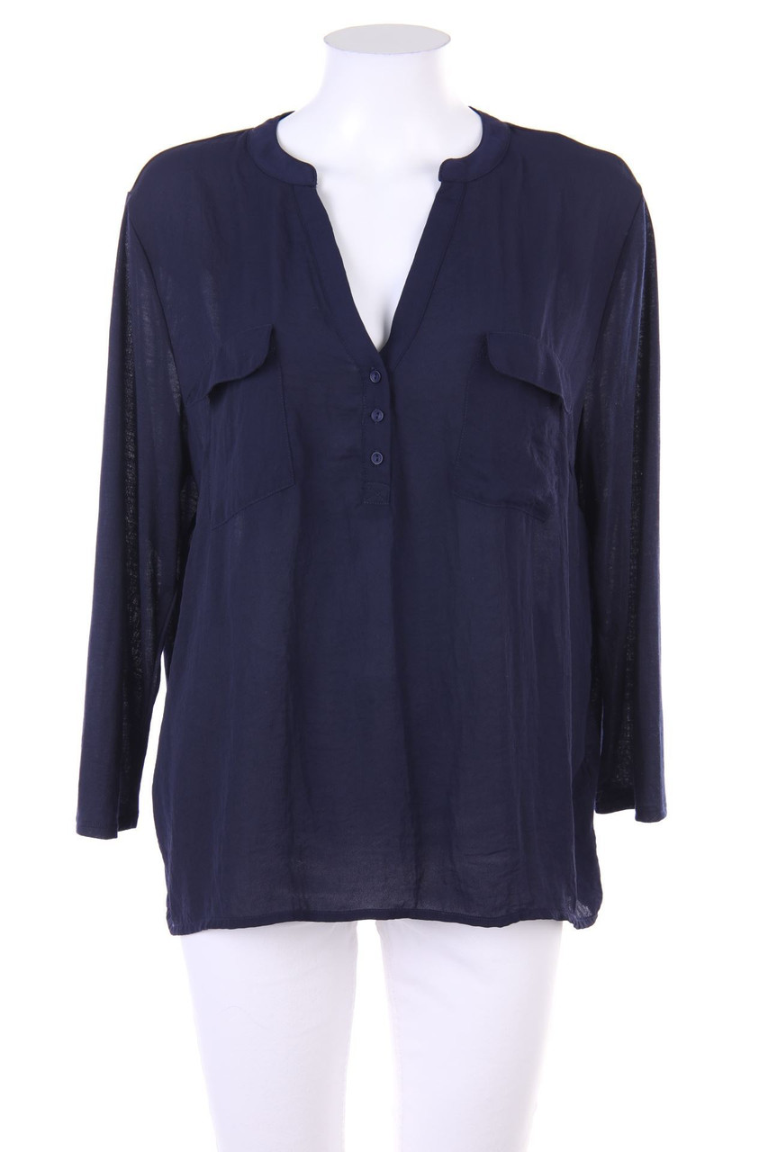 H&M - Bluse mit aufgesetzten Taschen - L