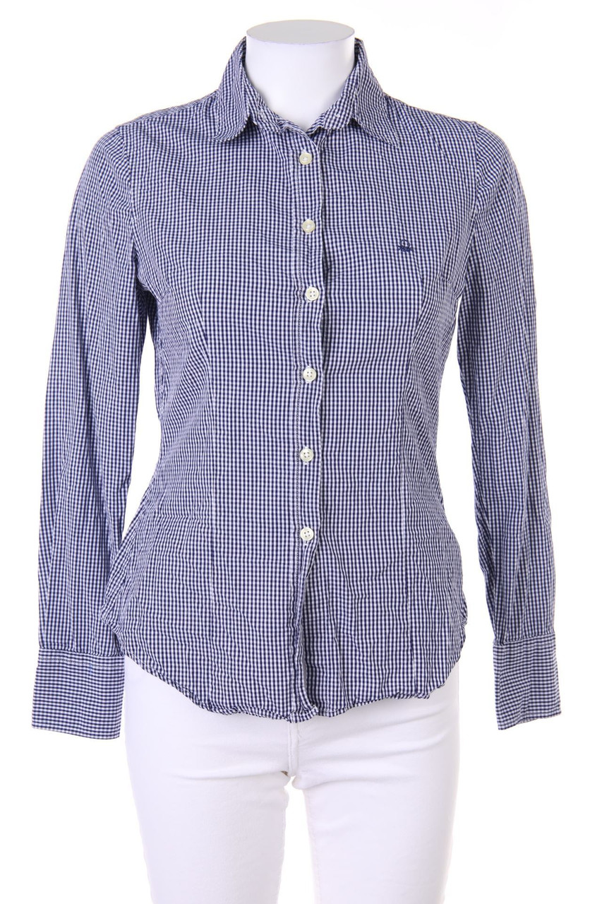 UNITED COLORS OF BENETTON - Hemd-Bluse mit Karo-Muster - D 38-40