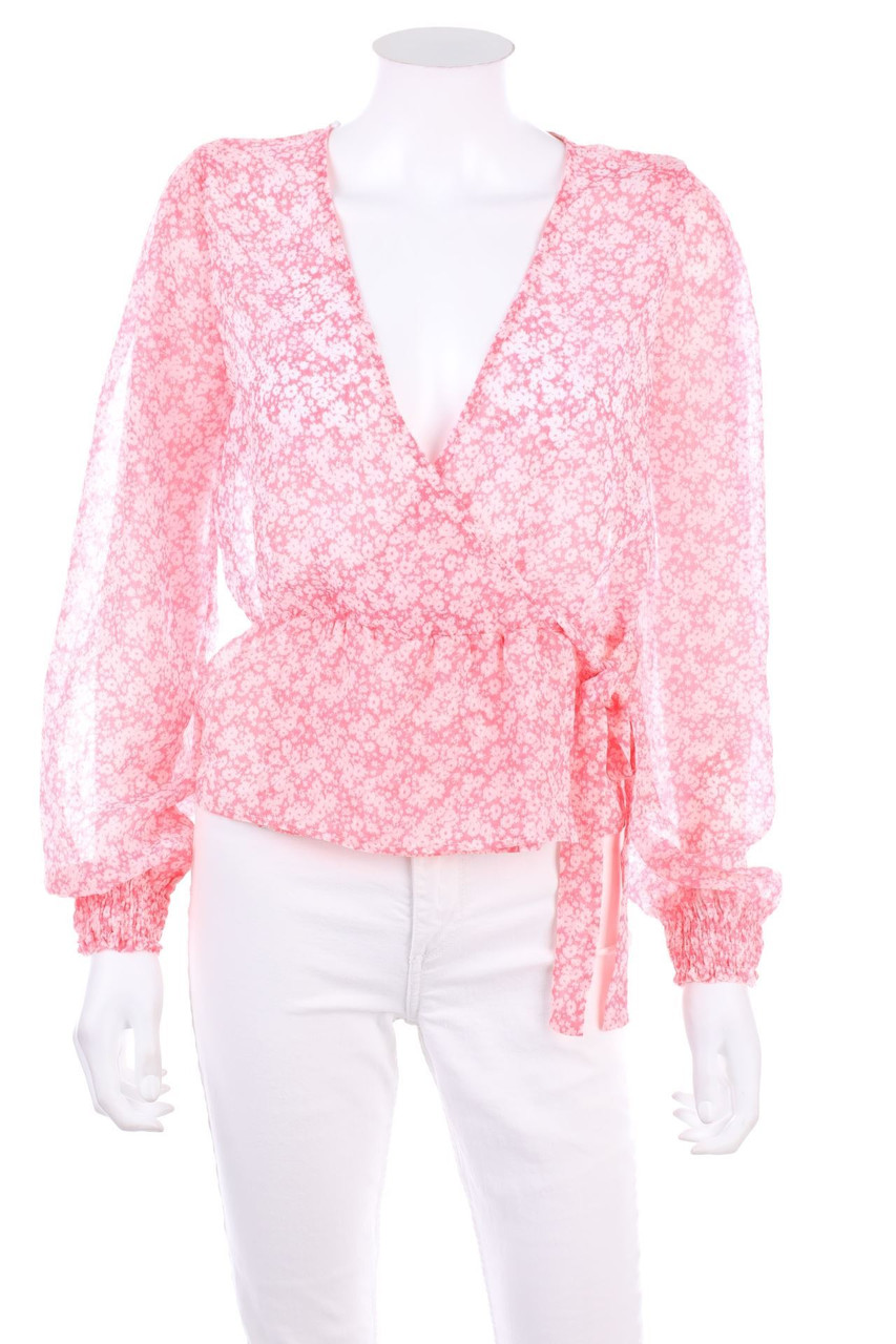 TALLY WEiJL - Print-Bluse in Wickel-Optik - M