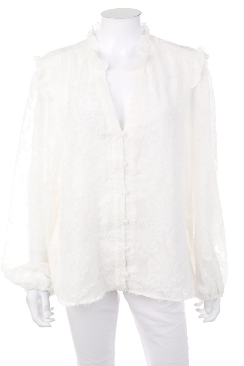 AMISU - Bluse mit Volants - XL