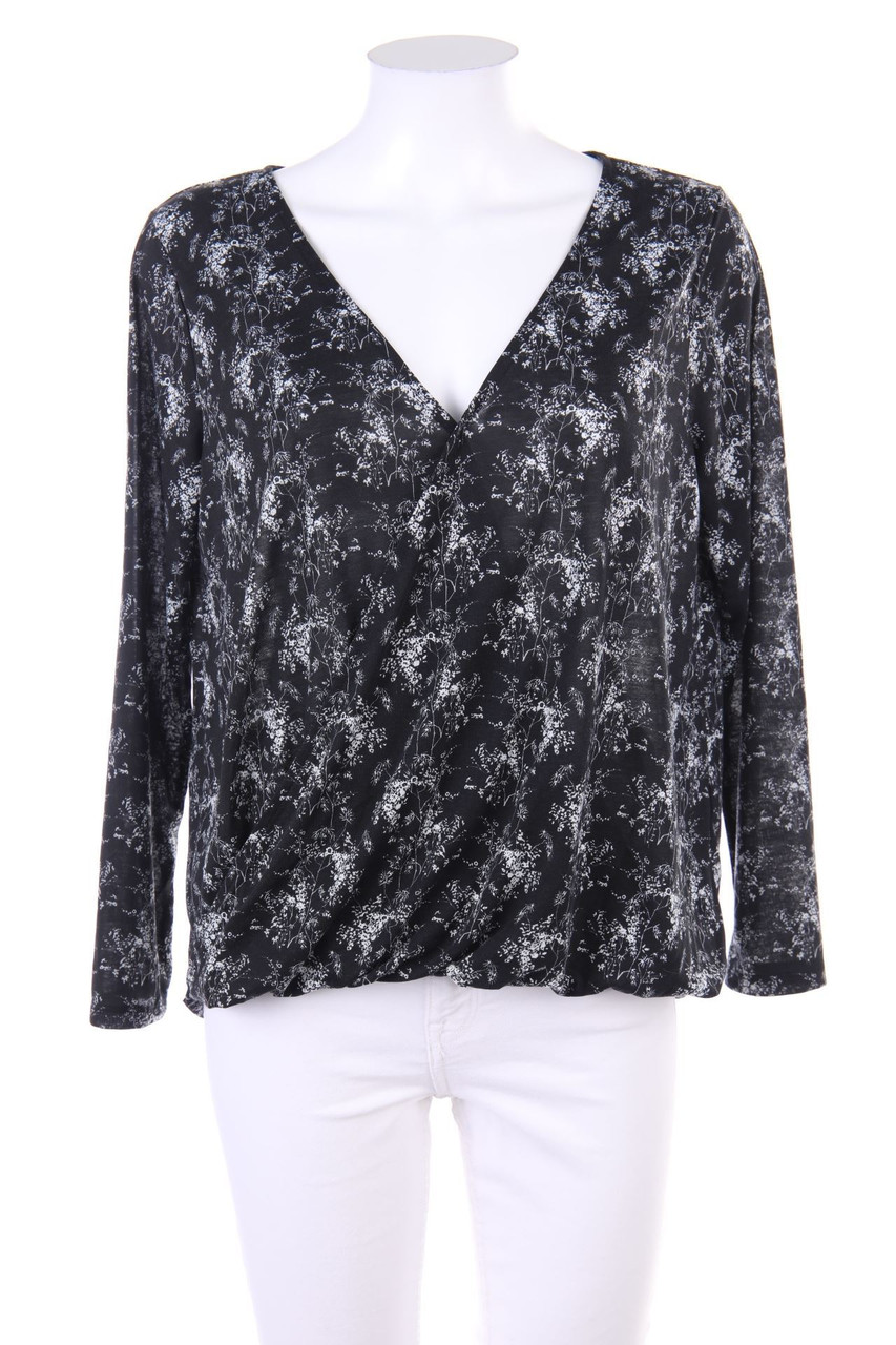 H&M - Wickel-Bluse mit floralem Muster - M
