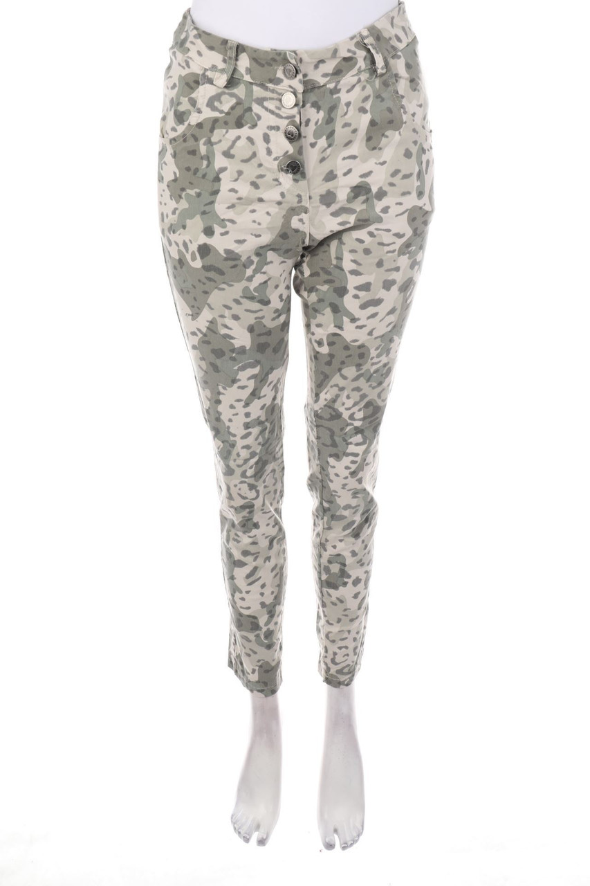 Ohne Label - Camouflage-Used Look Jeggings - S