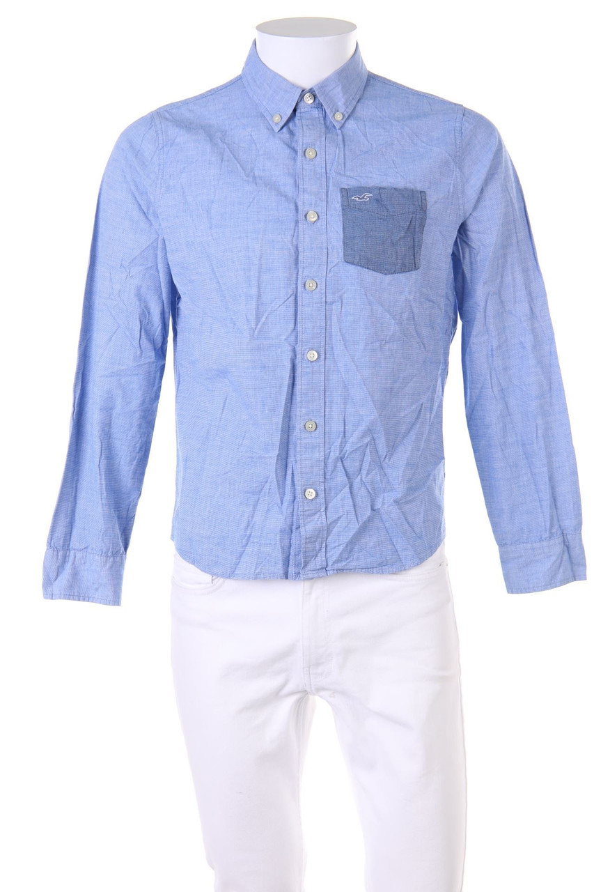 HOLLISTER - Hemd mit Logo-Stickerei - S