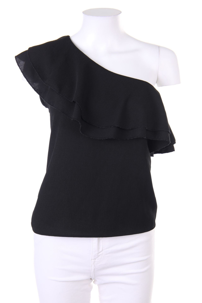 CAMAÏEU - One Shoulder-Bluse mit Volants - D 38