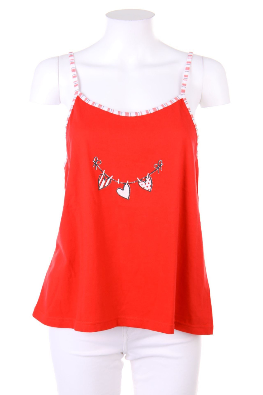 SECONDHAND - Top aus Baumwolle mit Print - S