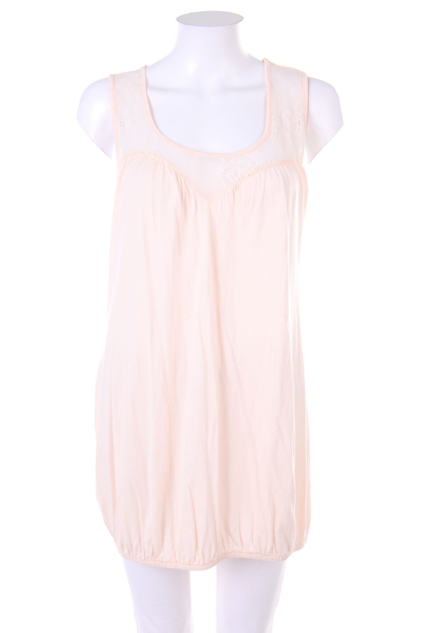 Ohne Label - Minikleid mit Spitzen-Einsatz - M