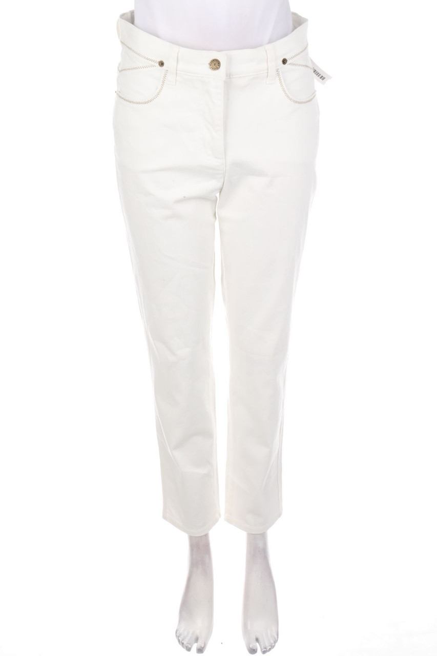 M MADELEINE - Slim Jeans mit Logo-Patch - D 38