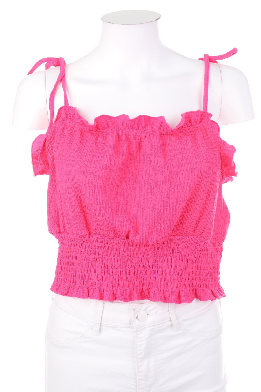 H&M DIVIDED - Crop-Top mit Volants - M