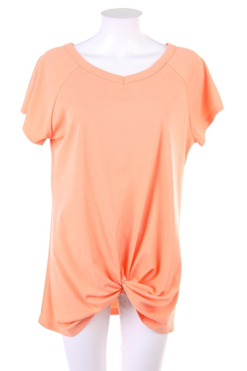 SHEIN - Kurzarm-Bluse mit Drapierung - L