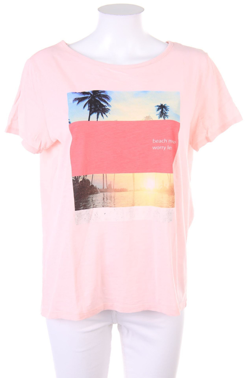 s.Oliver - Kurzarm-Shirt mit Statement-Print - D 44