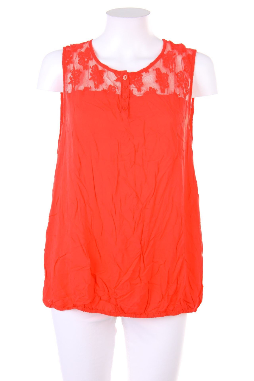 VERO MODA - Blusentop mit Spitzen-Einsatz - XL